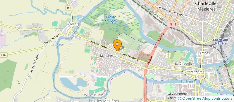 localisation de l'entreprise MADAME AURELIA FERON  CHARLEVILLE MEZIERES