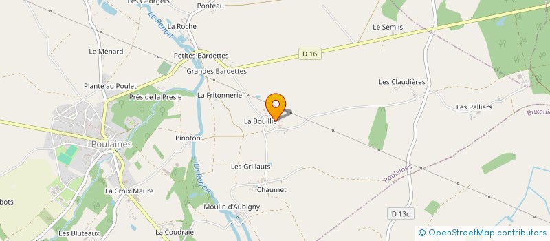 localisation de l'entreprise MADAME AURELIA GARNIER à POULAINES