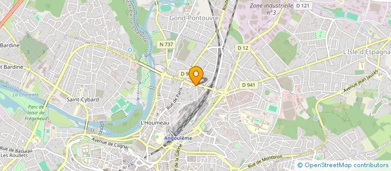 localisation de l'entreprise MADAME AURELIA GIMER à ANGOULEME