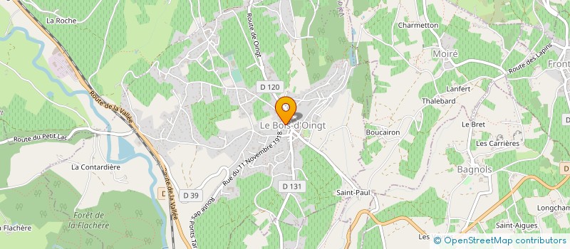 localisation de l'entreprise MADAME AURELIA GIRAUD  VAL D'OINGT