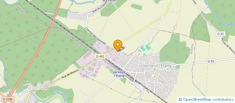 localisation de l'entreprise MADAME AURELIA GODIN  VERNEUIL-L'ETANG