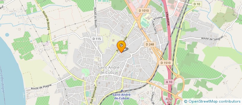 localisation de l'entreprise MADAME AURELIA GOSAL à SAINT-ANDRE-DE-CUBZAC