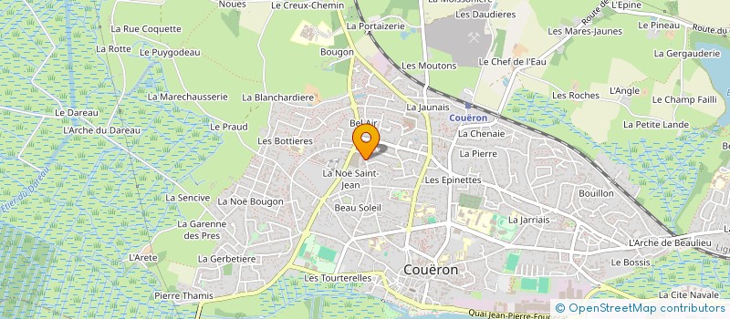 localisation de l'entreprise MADAME AURELIA GOUVERNEUR à COUERON