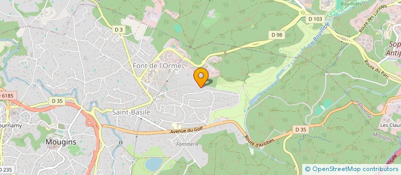 localisation de l'entreprise MADAME AURELIA GRANDEL à MOUGINS