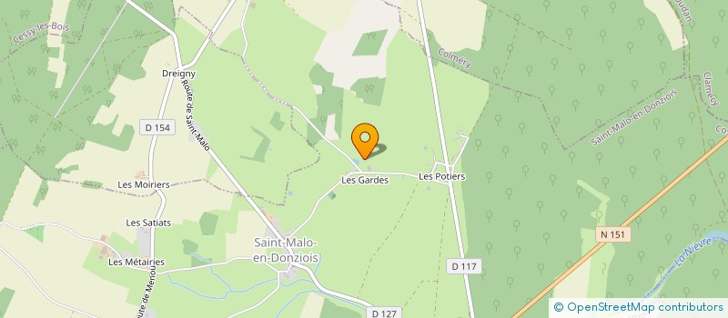 localisation de l'entreprise MADAME AURELIA HAMON à SAINT-MALO-EN-DONZIOIS