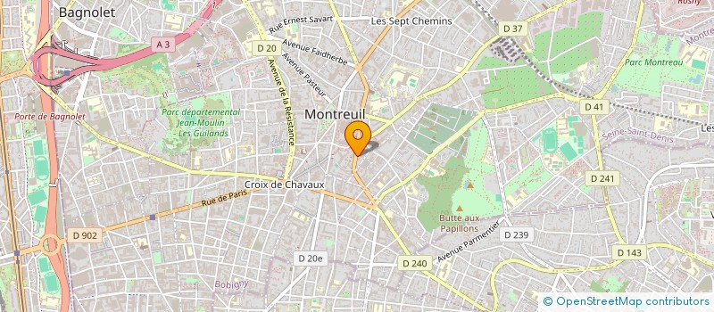 localisation de l'entreprise MADAME AURELIA HASCOET à MONTREUIL