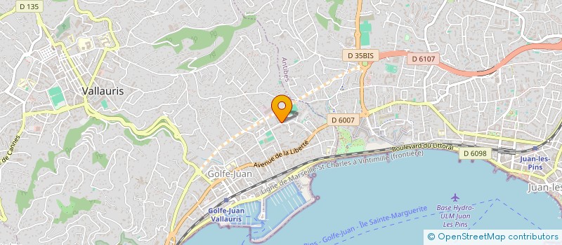 localisation de l'entreprise MADAME AURELIA HELLEMANS  VALLAURIS