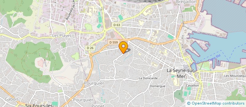 localisation de l'entreprise MADAME AURELIA HENRY  LA SEYNE-SUR-MER