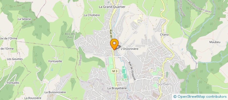 localisation de l'entreprise MADAME AURELIA HERITIER à SORBIERS