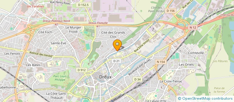 localisation de l'entreprise MADAME AURELIA HERY à DREUX