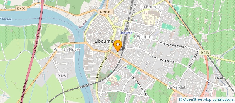 localisation de l'entreprise MADAME AURELIA LARTIGUE  LIBOURNE