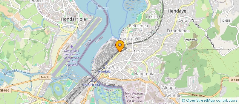 localisation de l'entreprise MADAME AURELIA LASSALLE  HENDAYE