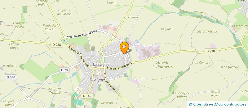 localisation de l'entreprise MADAME AURELIA LE BOURDELLES  LASSIGNY