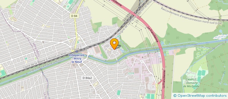 localisation de l'entreprise MADAME AURELIA LECUPPRE  VILLEPARISIS