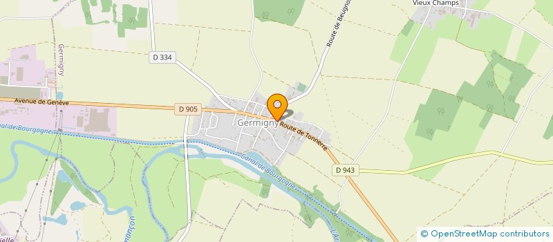 localisation de l'entreprise MADAME AURELIA LEFEVRE  GERMIGNY