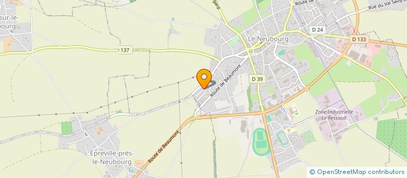 localisation de l'entreprise MADAME AURELIA LEMERCIER  LE NEUBOURG