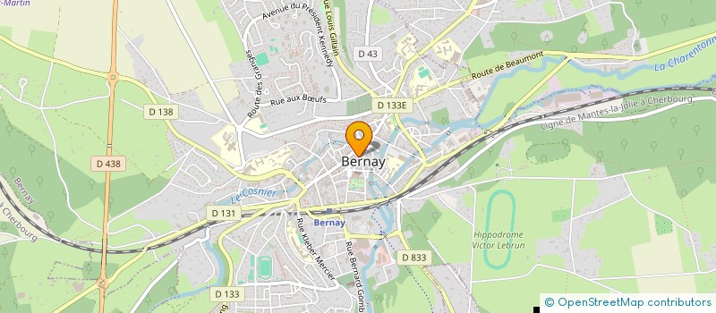 localisation de l'entreprise MADAME AURELIA LEVACHER à BERNAY