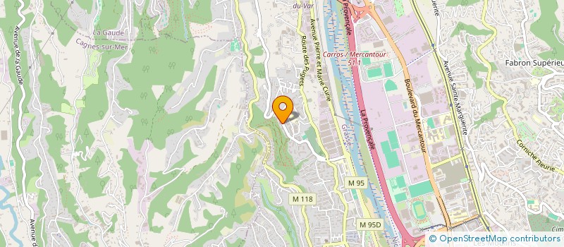 localisation de l'entreprise MADAME AURELIA LOPEZ à SAINT-LAURENT-DU-VAR