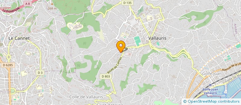 localisation de l'entreprise MADAME AURELIA MARCHAND à VALLAURIS