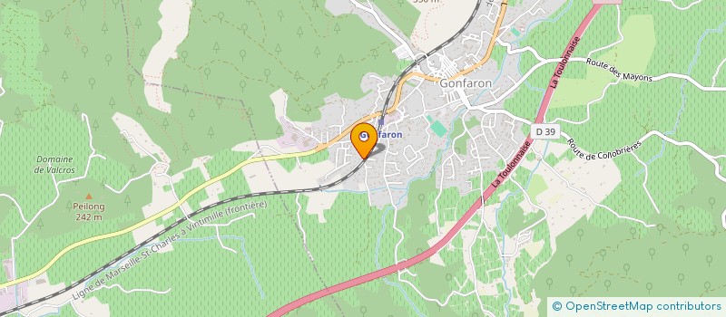 localisation de l'entreprise MADAME AURELIA MEURISSE  GONFARON