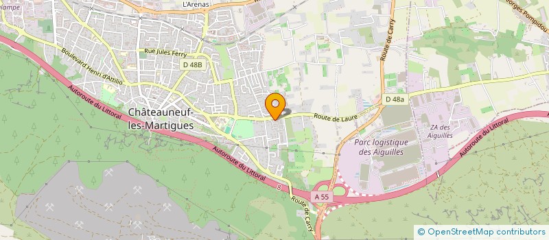 localisation de l'entreprise MADAME AURELIA NASCIMENTO  CHATEAUNEUF-LES-MARTIGUES