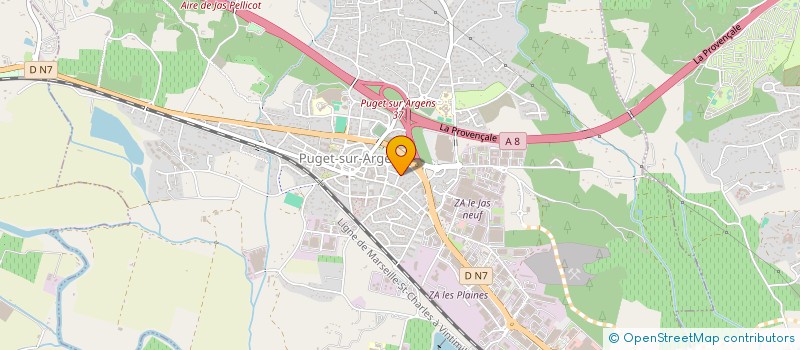 localisation de l'entreprise MADAME AURELIA PIN  PUGET-SUR-ARGENS