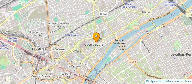 localisation de l'entreprise MADAME AURELIA POIROT à COURBEVOIE