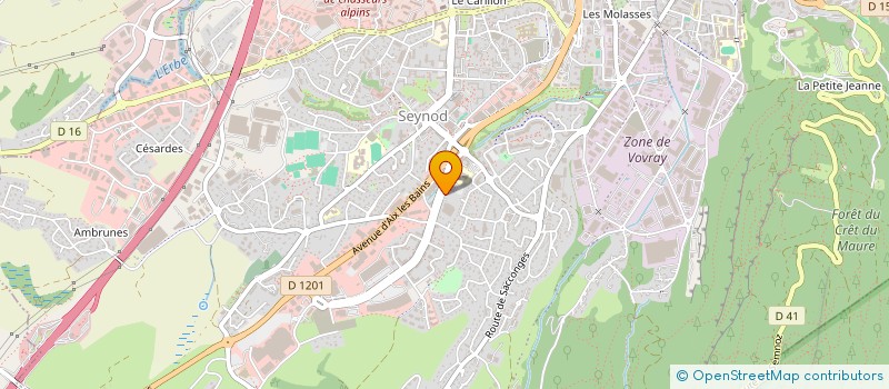 localisation de l'entreprise MADAME AURELIA POYET à ANNECY