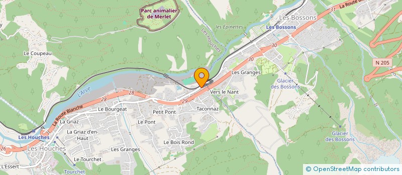 localisation de l'entreprise MADAME AURELIA PREVOT  LES HOUCHES