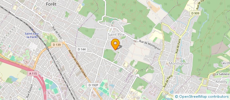 localisation de l'entreprise MADAME AURELIA RECHER à SAINT-PRIX