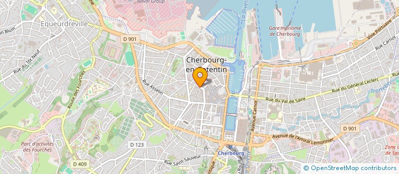 localisation de l'entreprise MADAME AURELIA RIVAGE  CHERBOURG-EN-COTENTIN