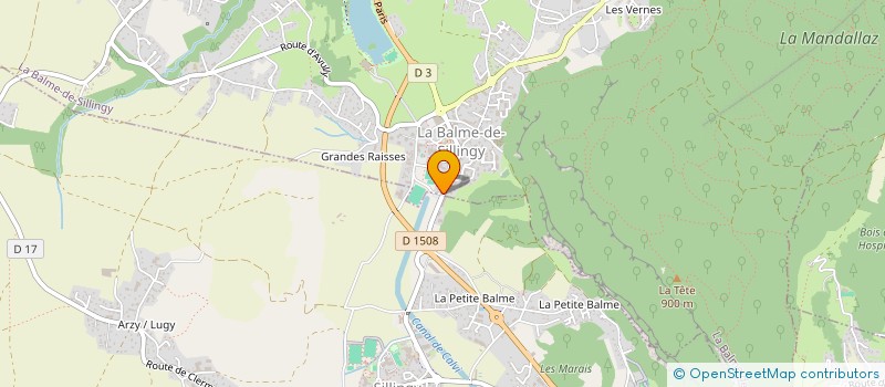 localisation de l'entreprise MADAME AURELIA ROGEREAU  LA BALME-DE-SILLINGY