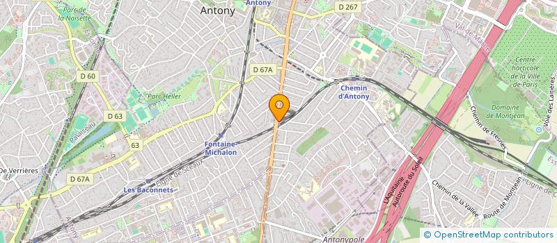 localisation de l'entreprise MADAME AURELIA ROSSET à ANTONY