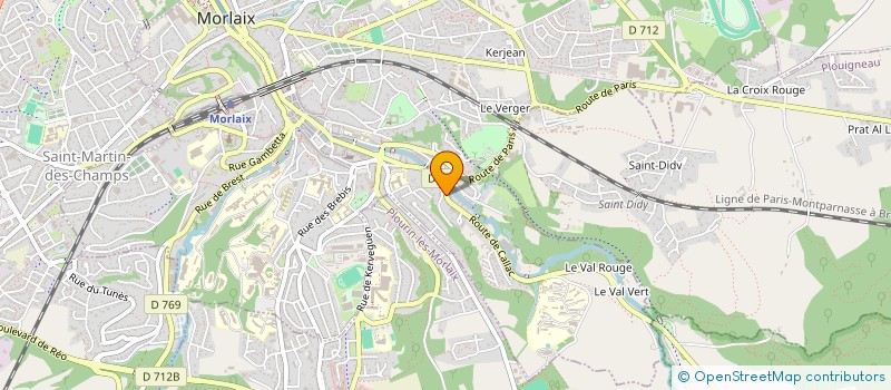 localisation de l'entreprise MADAME AURELIA SOHIE  MORLAIX