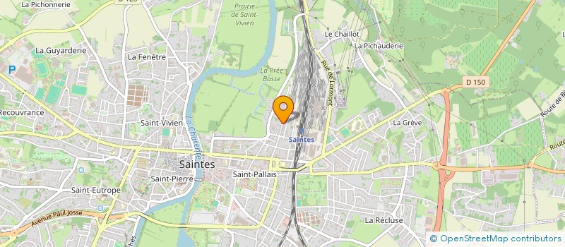 localisation de l'entreprise MADAME AURELIA VERT  SAINTES