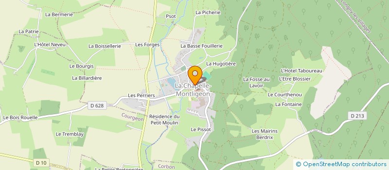 localisation de l'entreprise MADAME AURELIA VIGNY à LA CHAPELLE-MONTLIGEON
