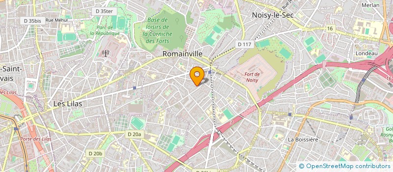 localisation de l'entreprise MADAME AURELIA VUILLERMOZ à ROMAINVILLE