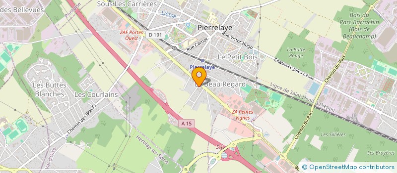 localisation de l'entreprise MADAME AURELIANE ENARD  PIERRELAYE