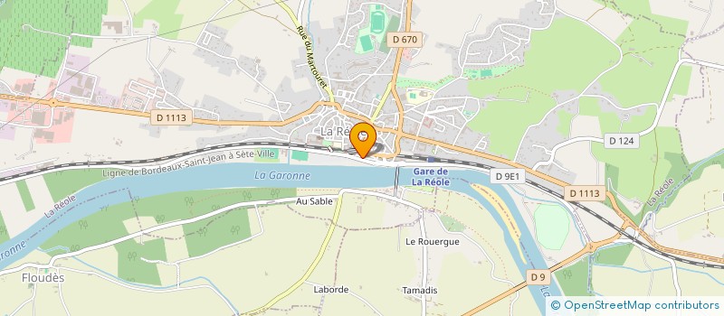 localisation de l'entreprise MADAME AURELIANE GILLET  LA REOLE