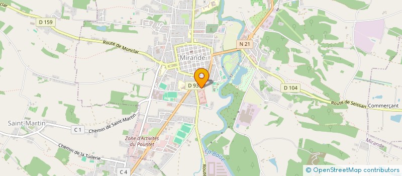 localisation de l'entreprise MADAME AURELIANNE VAILLANT  MIRANDE