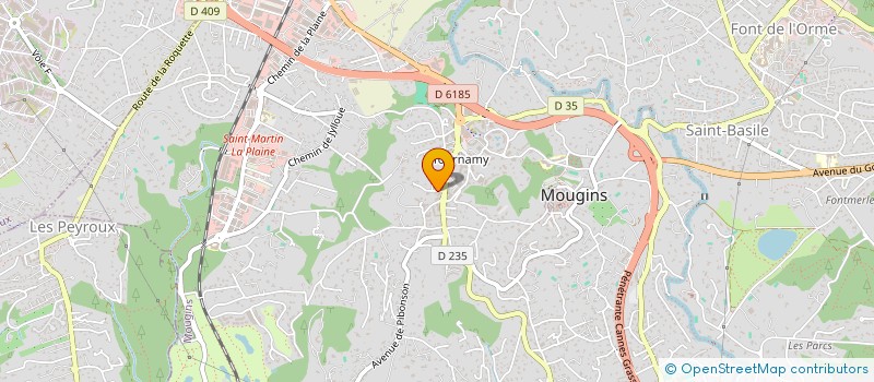 localisation de l'entreprise MADAME AURELIE AFONSO à MOUGINS