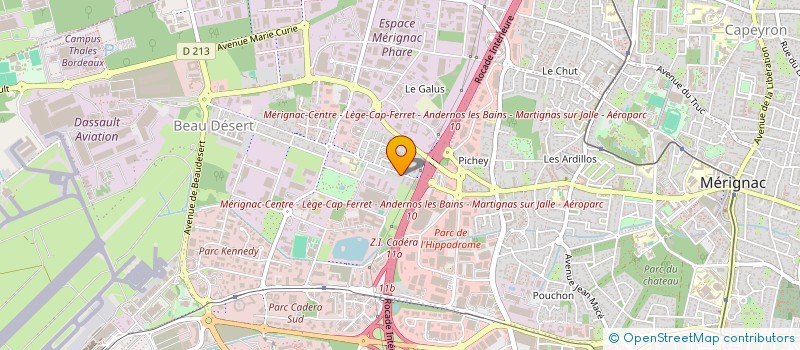 localisation de l'entreprise MADAME AURELIE AGAR  MERIGNAC