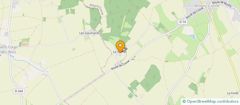 localisation de l'entreprise MADAME AURELIE AILLOT à ALLIGNY-COSNE