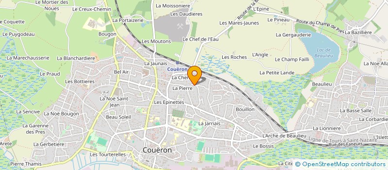localisation de l'entreprise MADAME AURELIE AKE à COUERON