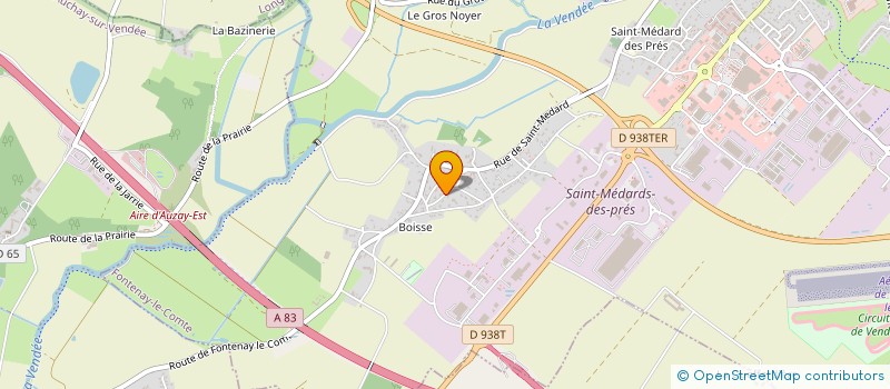 localisation de l'entreprise MADAME AURELIE ALBERT  FONTENAY-LE-COMTE