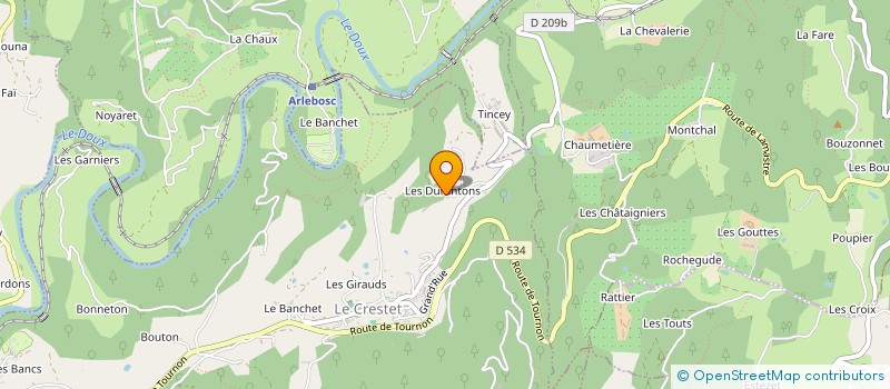 localisation de l'entreprise MADAME AURELIE ALBOUSSIERE à LE CRESTET