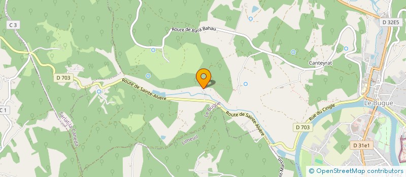 localisation de l'entreprise MADAME AURELIE ALBUCHER  LE BUGUE