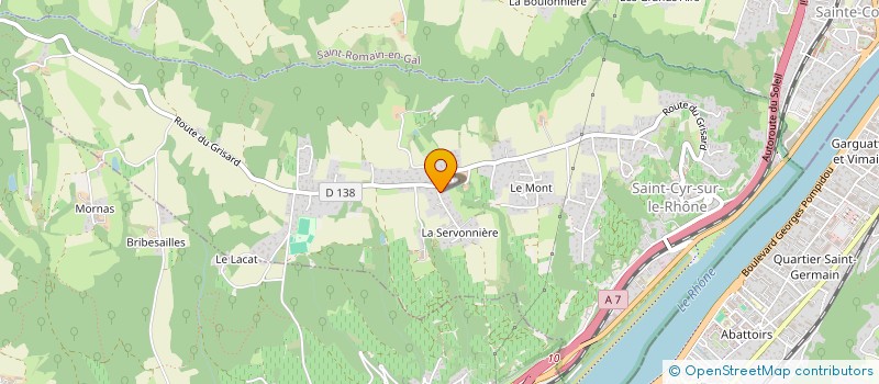 localisation de l'entreprise MADAME AURELIE ALLAIN  SAINT-CYR-SUR-LE-RHONE