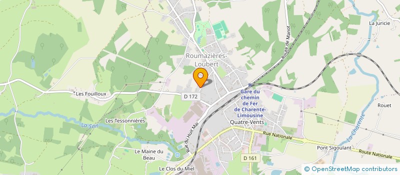 localisation de l'entreprise MADAME AURELIE ALLIGANT  TERRES-DE-HAUTE-CHARENTE