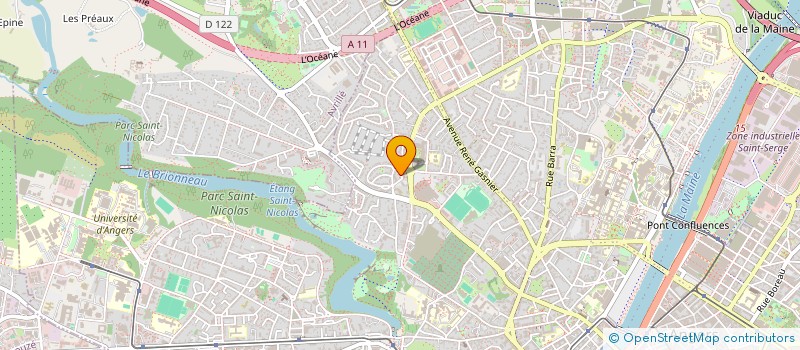 localisation de l'entreprise MADAME AURELIE ALVES à ANGERS